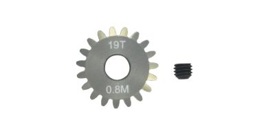 Pinion Gear 0.8M  19T (7075 Hard)