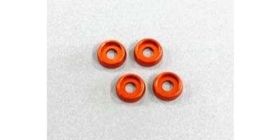 Arandelas Curvas 3mm (4) Orange