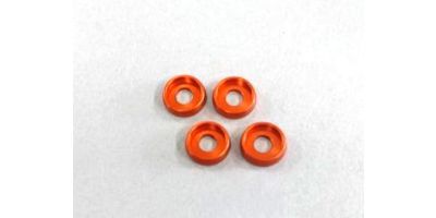 Arandelas Curvas 4mm (4) Orange