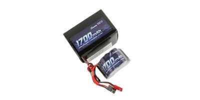 Gens ace Bateria Rx NiMh 6.0V-1700Mah (Dual JR-JST) 125g - Hump