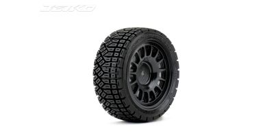 Jetko EX Avantgarde 1/10 Touring/Rally Tyre Black Wheel 12mm Hex (4)