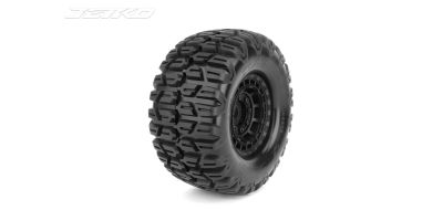 Jetko EX Tyre XMT Slayer Belted Black Wheel 24mm Xmaxx & Kraton(2)