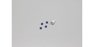 Tuercas de rueda Alu Kyosho Mini-Z (4) Azules