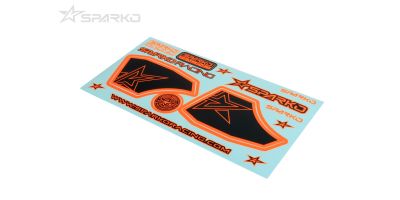Sparko F8 Wing Sticker-Naranja para Opcional