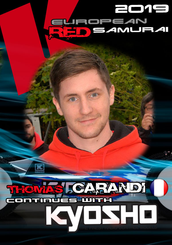 Thomas Carandi continues with Team Kyosho Europe