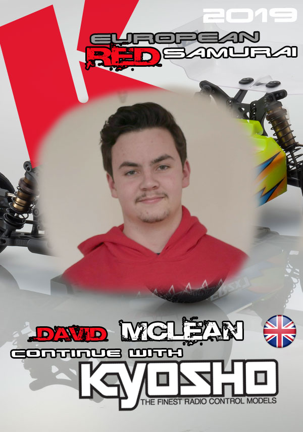 David Mclean continues with Kyosho for 2019
