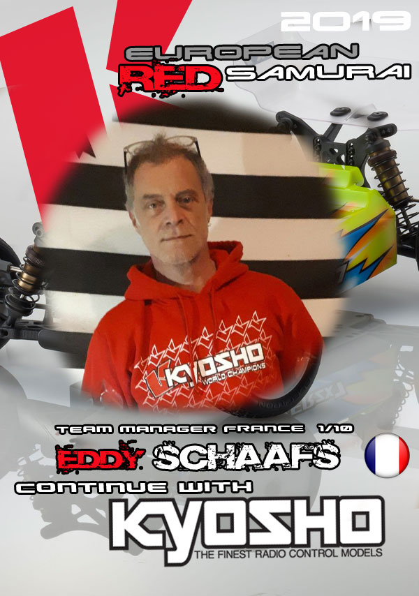 Eddy Schaafs continues with Team Kyosho Europe